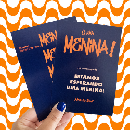 10Stk. PT-Geburtskarte „It’s a Girl!“ – personalisierbar A6